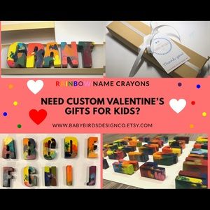 Custom Rainbow Name Crayons ~ 4-6 Letters